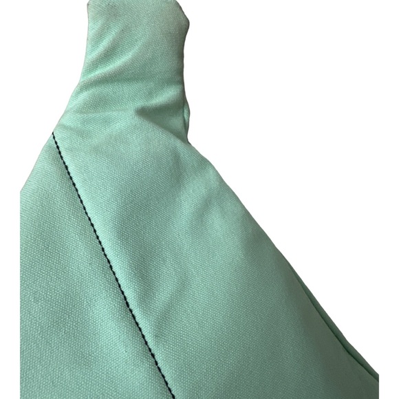 Seafoam canvas rope bag -well used - Picture 13 of 14